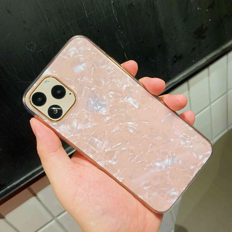 pink IMIDO Блестящий Графический Комплект блестящий, Кристальный чистый мягкий чехол для iPhone x XR XS 11 Pro Max 8 7 6 6S plus LUS силиконовый комплект - Цвет: pink