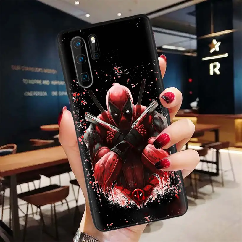 Забавный черный мягкий чехол Deadpool Dead Pool для huawei P30 P20 P10 Lite Pro P Smart Z mate 30 10 20 Lite чехол для телефона
