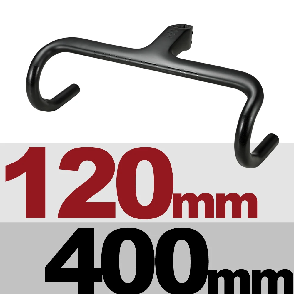 400x120-Matt OG-EVKIN HB-001 AERO Одна деталь Руль 28,6 мм Интегрированный руль матовый руль для шоссейного велосипеда 400/420/440 Титан руль велосипеда - Цвет: 400x120-Matt