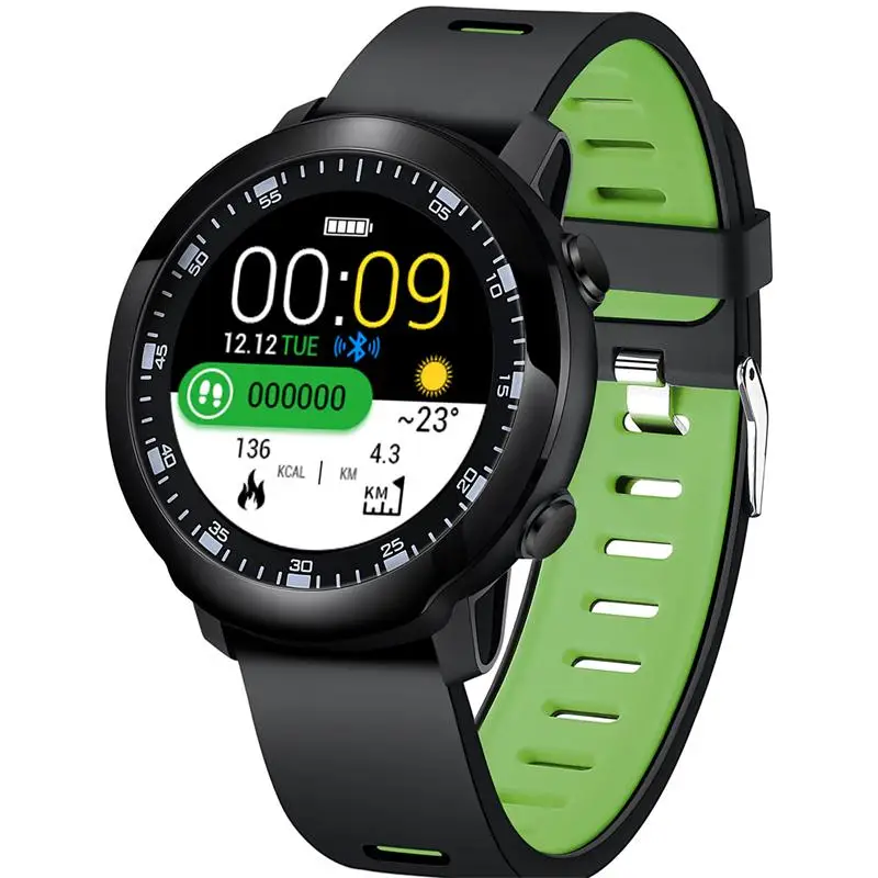 Spovan Fitness Bracelet Men Women Health Smart Watches Activity Tracker Blood Pressure Watch PK Amazfit Stratos 2 Smartwatch - Цвет: Зеленый