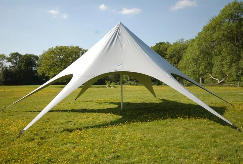 6*12 м Одиночная верхняя палатка в форме звезды ПВХ и алюминиевая палатка для наружных Вечерние и свадебных мероприятий Солнцезащитная палатка для отдыха