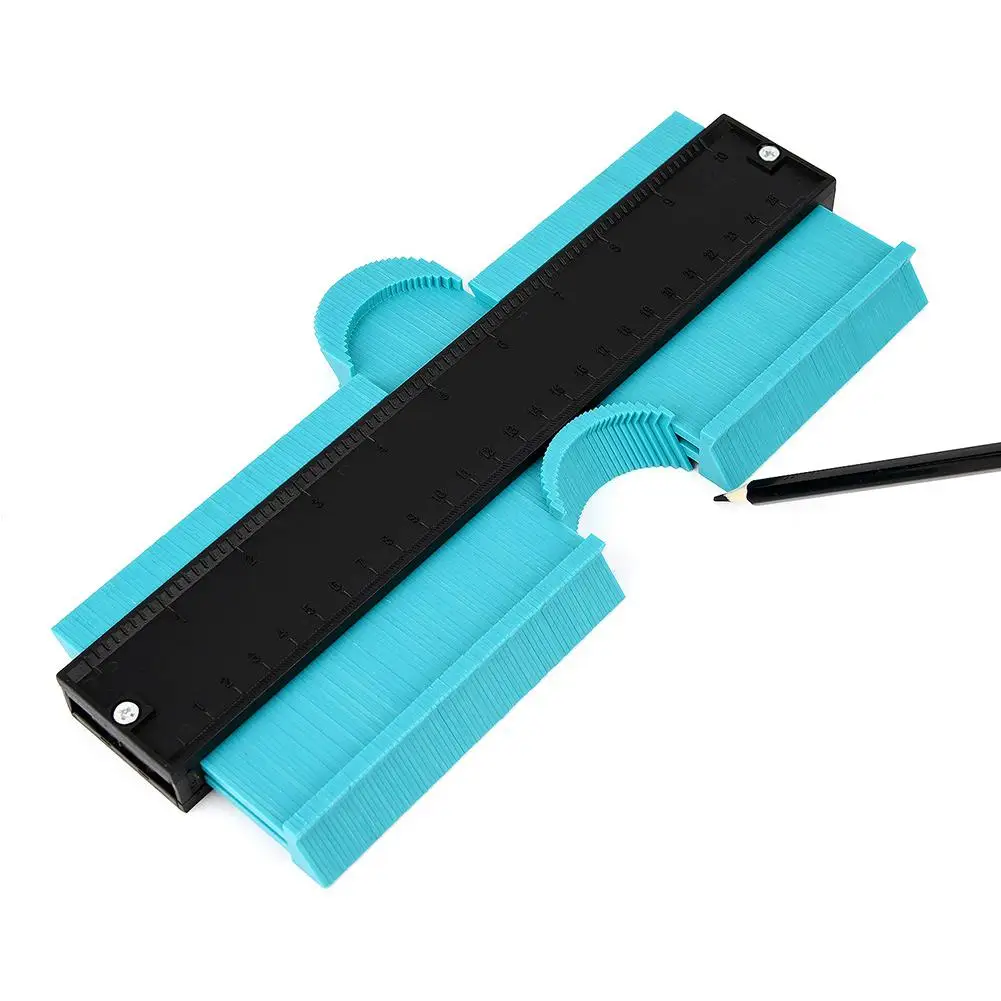 Multi-functio Contour Profile Gauge Tiling Laminate Tiles Edge Shaping Wood Measure Ruler Contour Gauge Duplicator 5/6/10 Inch