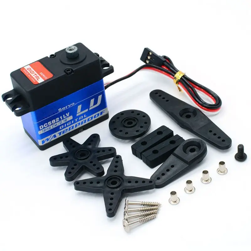 

DC5821LV 20kg High Torque Waterproof Steering Gear Digital Servo Arm for RC Car