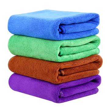 

30*70cm Car Wash Towel Cleaning Tool Ultra Soft Microfiber Cloth for Car Wax Polish Car-styling Auto Care Detailing 4 Colors