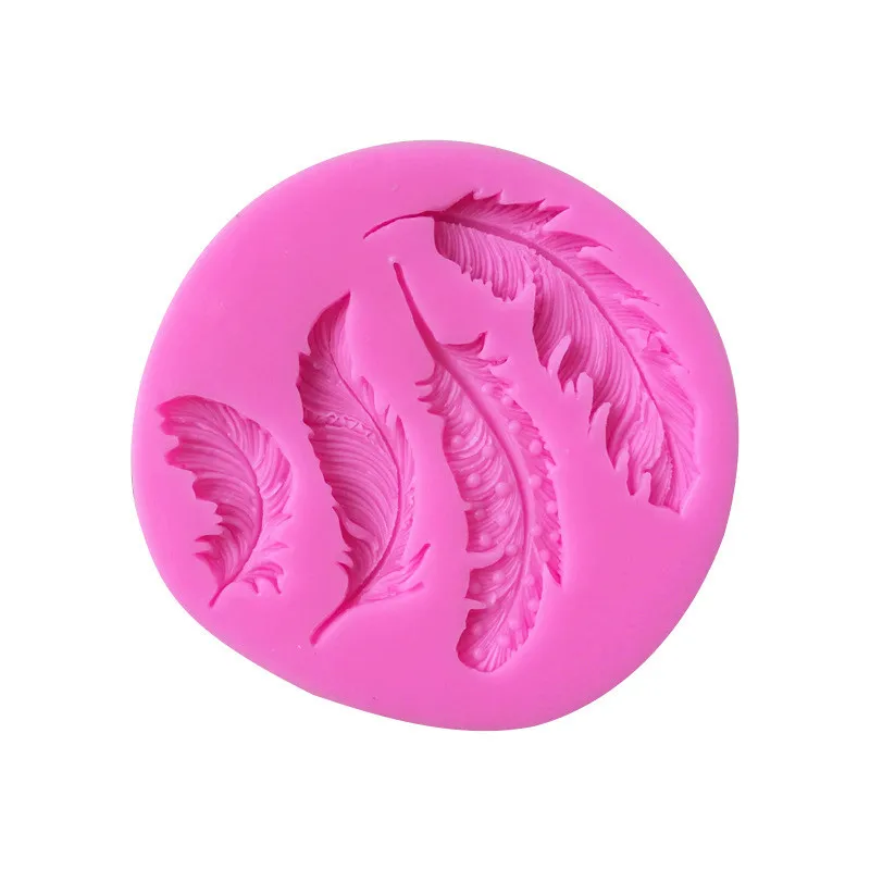 New Feather Angel Wings Shape Cake Silicone Mould Chocolate Confectionery Mold Fondant Cake Decorating DIY Tools Bakeware Moulds6