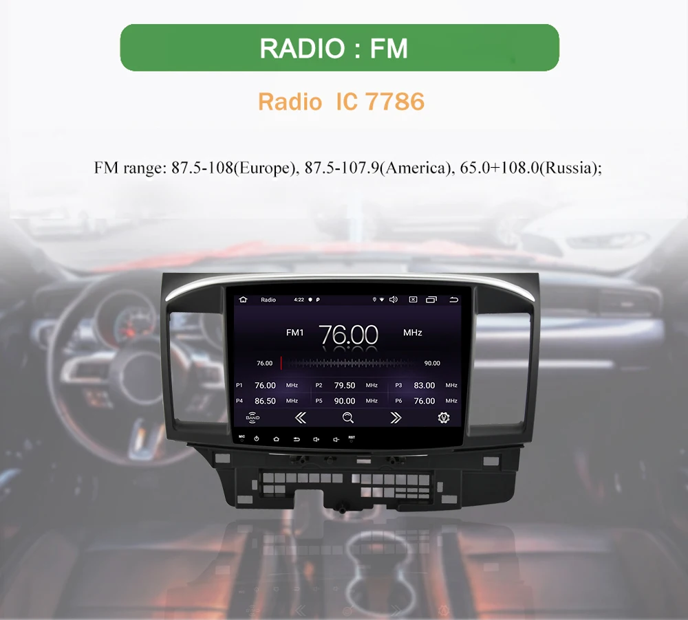 2G+ 32G 2 Din Android 9,1 для Mitsubishi Lancer 2007- автомобильный Радио Мультимедиа Видео плеер навигация gps 2din 10 дюймов без DVD