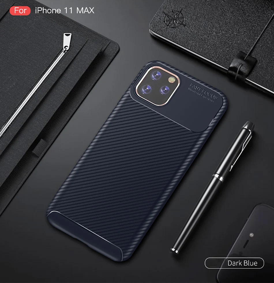 !ACCEZZ For iPhone 11 Pro Max Case 2019 New Soft TPU Business Protection Back Cases Cover Cell Phone Skid Shell Anti-fall Coque Capa (11)