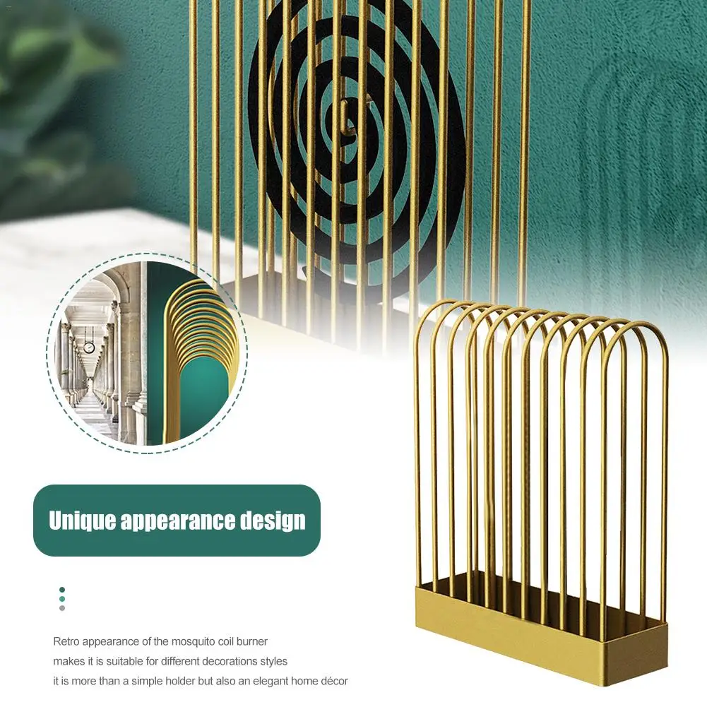

Removable Mosquito Coil Holder Innovative Mosquito Box With Retro Birdcage Design For Home Fireproof