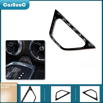 

High quality Carbon Fiber Warning Light Switch Cover Trim Fit for Chevrolet Camaro 2017-2019 Interior Accessories