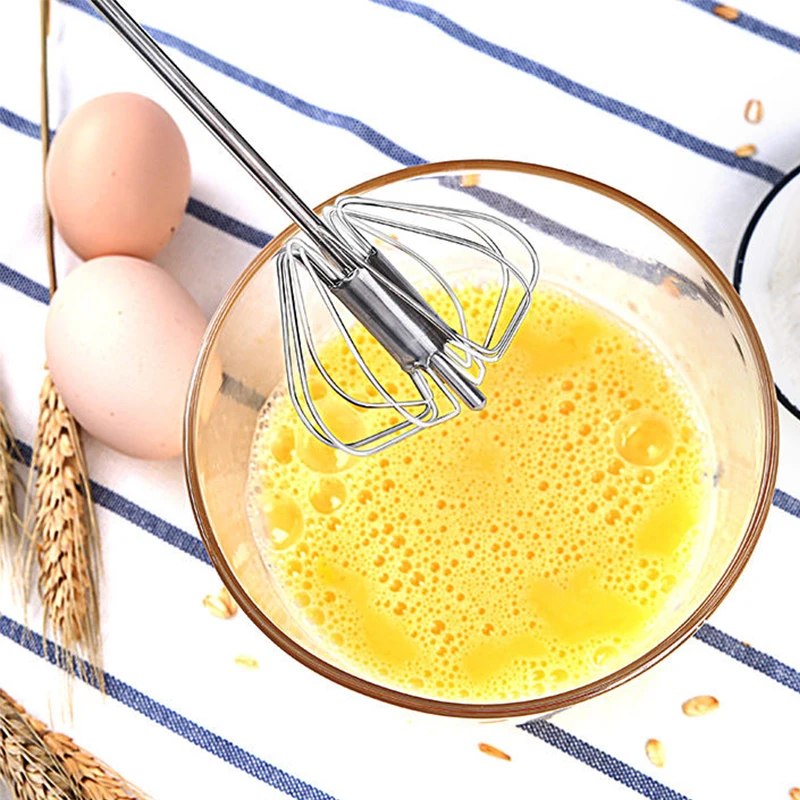 

Egg Beater Manual Kitchen Tools Semi-Automatic Household Miniature Hand-Held Cream Beater Stainless Steel Egg Beater