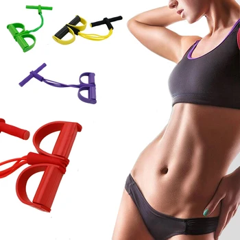 

Fitness Gum 4 Tube Resistance Bands Latex Pedal Exerciser Sit-up Pull Rope Expander Elastic Bands Yoga equipment Pilates Workout