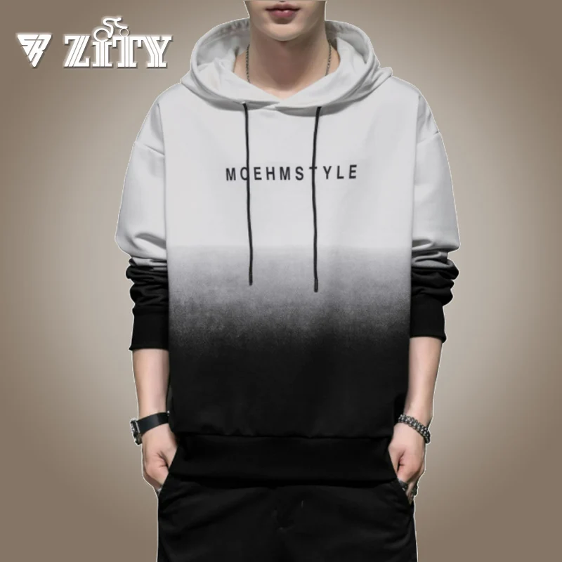 Sudadera capucha para hombre y mujer, prenda deportiva masculina de Color liso con degradado colorido, disponible en varios colores, 2021| Sudaderas con capucha y sudaderas| - AliExpress