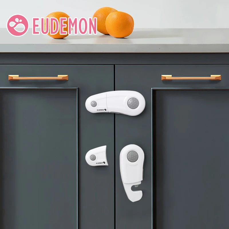 EUDEMON Childproof Transparent Refrigerator Lock, Baby Safety French Fridge  Door Lock