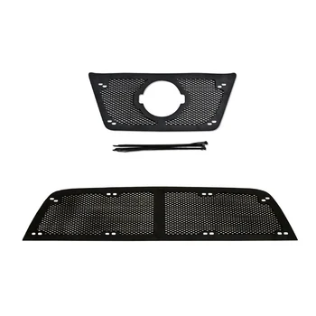 

Nissan Terrano 2014-2020 Protective mesh grille and front bumper, shagreen