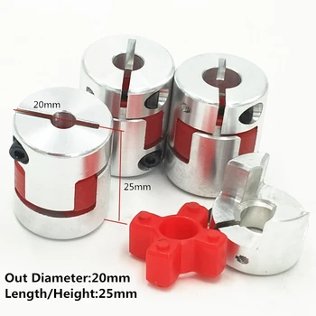 

Universal Coupler D20L25 Jaw Plum Flexible Shaft Coupling Motor Connector Flexible 5mm to 8mm 5/6/6.35/8/10mm CNC 3D print