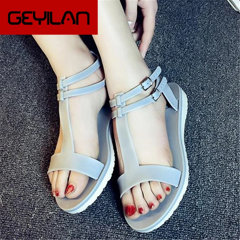 

Summer sandals flat brief fashion comfort zone women's shoes all-match sandals open toe slippers