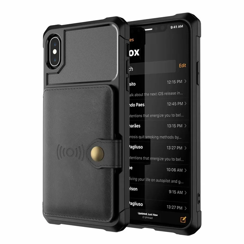 Роскошный чехол-кошелек из искусственной кожи для iPhone 6 6s 7 8 Plus X XS XR XX MAX