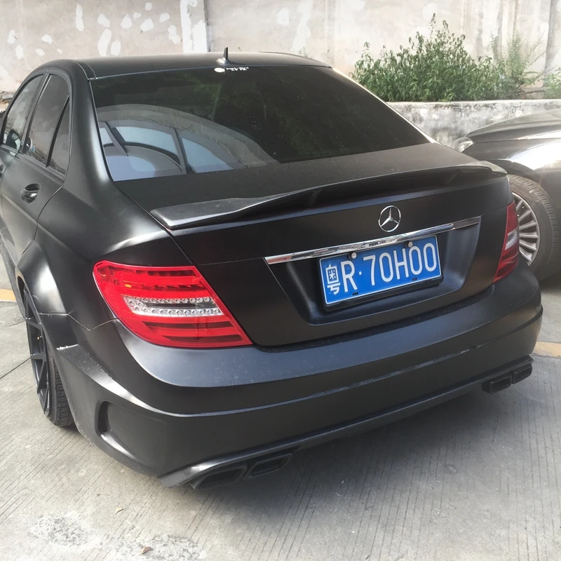 Стиль Renntech спойлер из углеродного волокна/FRP для Benz W204 C300 C180 C220 2007 - 2013 4 двери и 2