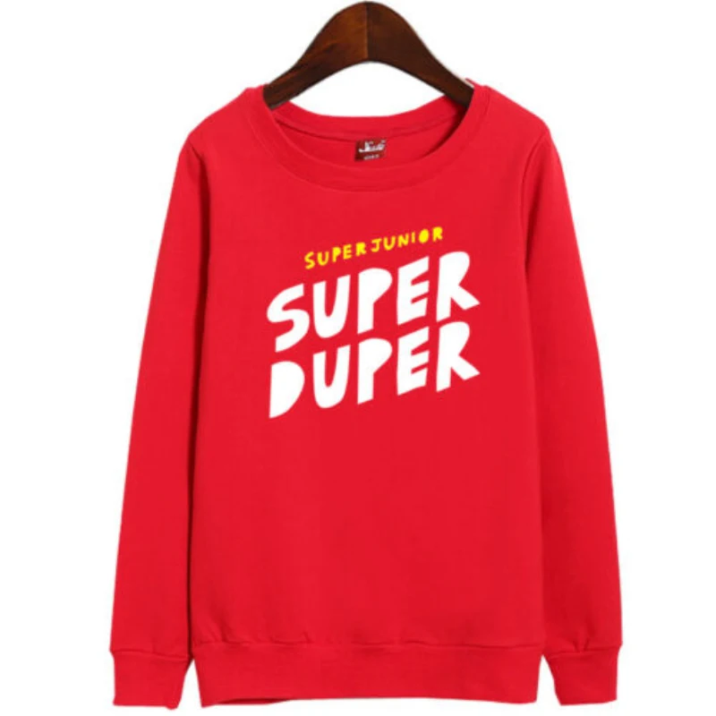 Mainlead Kpop SUPER JUNIOR REPLAY унисекс Толстовка супер пупер для мужчин и женщин SJ хлопковый пуловер