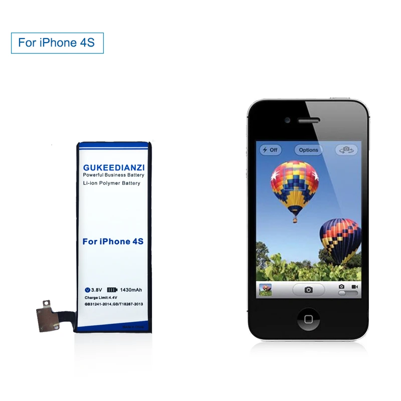 Батарея для iPhone 4S Замена телефона литиевая реальная емкость 1430 мАч батареи для iPhone 4S Новинка