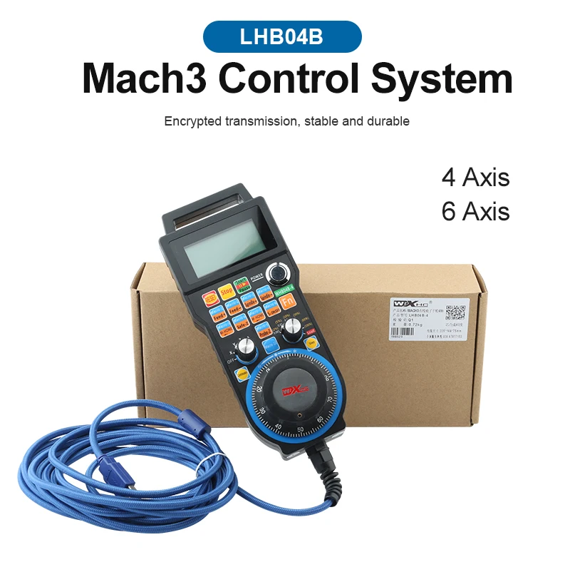 MACH3USB engraving machine wired hand wheel CNC handle remote control LHB04 