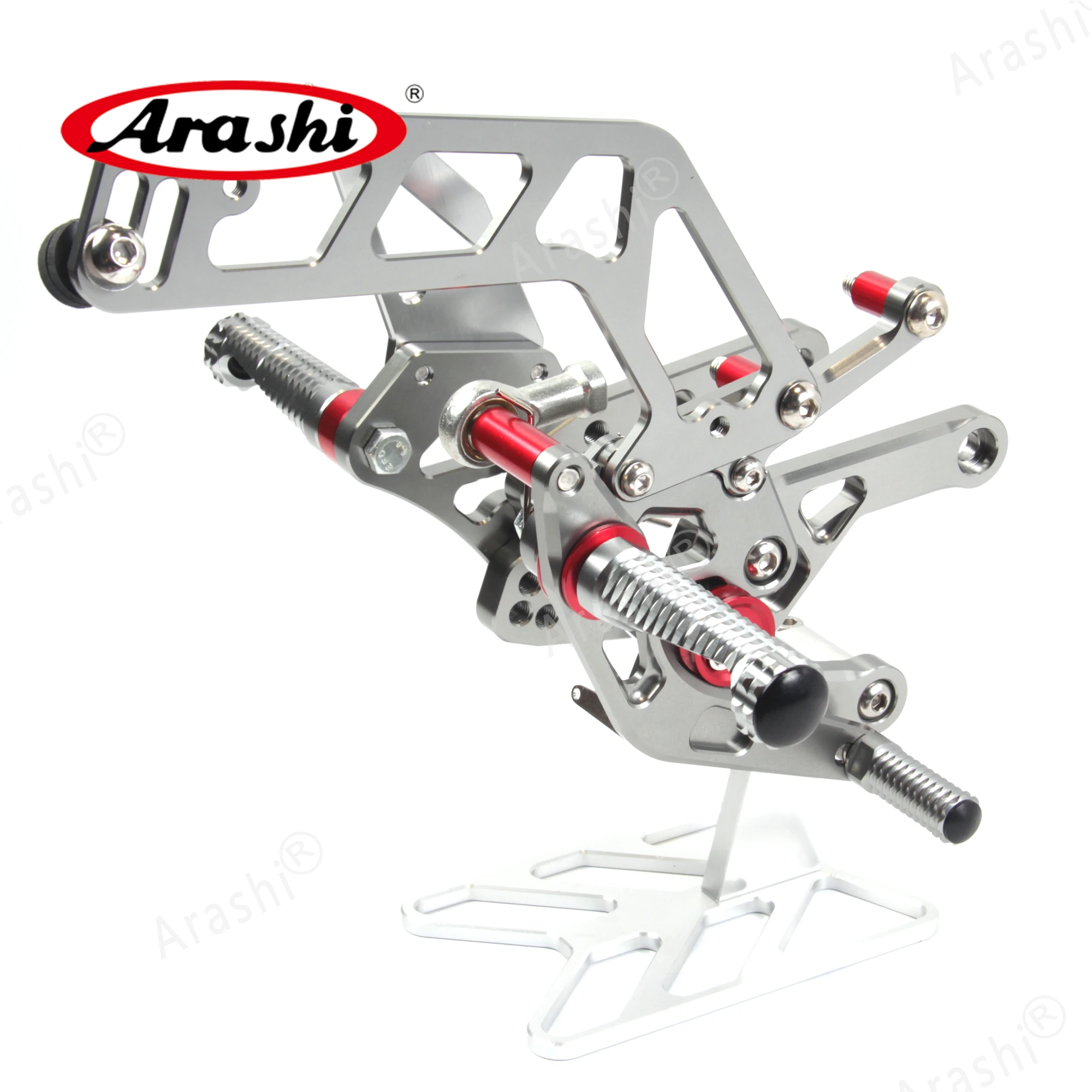 Arashi 1 комплект MT10 CNC регулируемая подножка задние наборы Rearset подножка подставка для ног для YAMAHA MT10