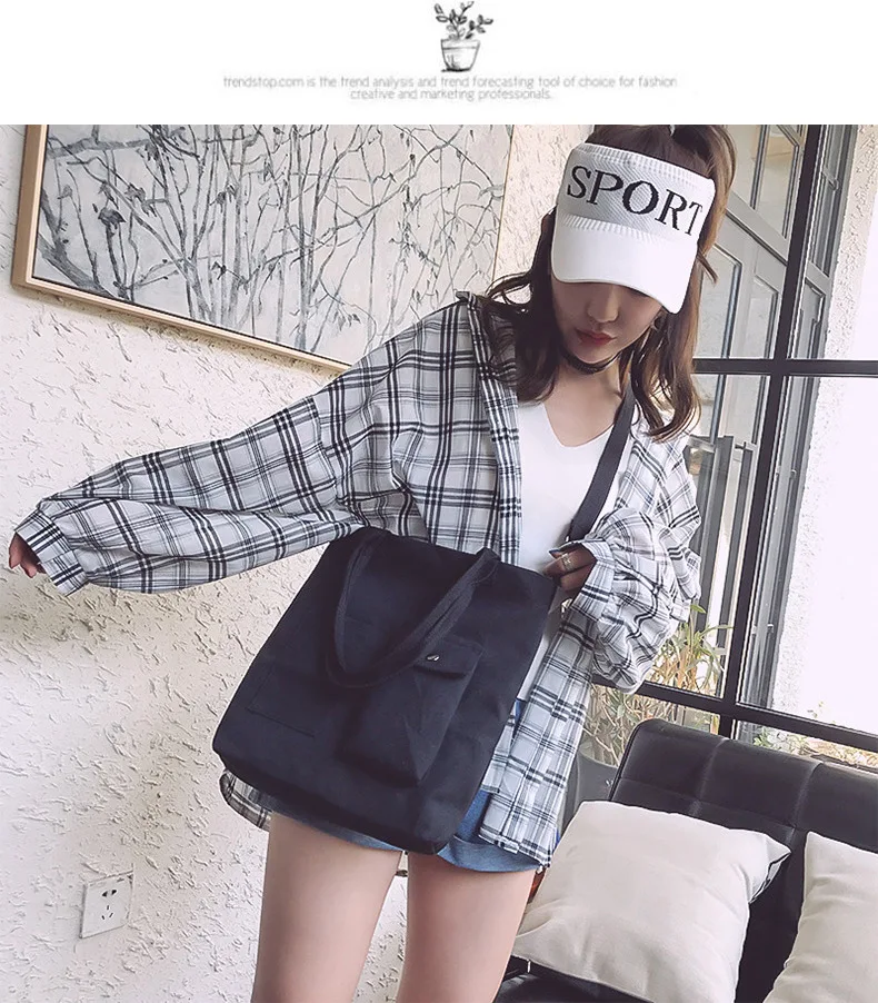 Сумка женская новая стильная Холщовая Сумка Женская сумка через плечо в Корейском стиле Студенческая ручная сумка для покупок
