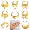 Anniyo Arab Coin Bracelets Gold Color Banglet Africa The Middle East Popular Jewelry Dubai Cuff Bracelet for Women Girls #254806 2