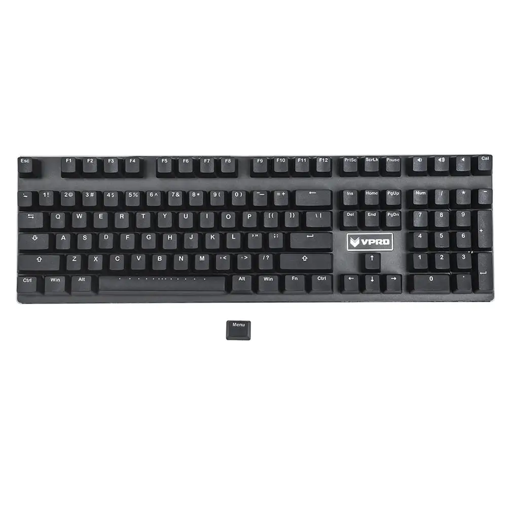 YMDK 108 PBT OEM Профиль Двойной чёрный не блестящий для стандартной механической