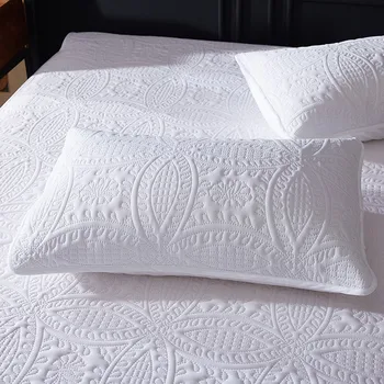 

1/2pc Quilted Waterproof Pillowcase Solid White Grey Single Sleeping Pillow Protector Cover 48*74cm Home Textile High Quality
