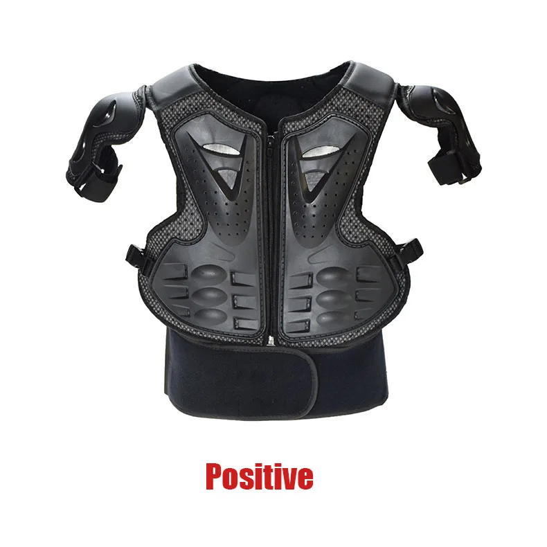 Black Youth Children Full Body Protect Armor Kids Motocross Off Road MTB DH MX Armour Jacket Vest Chest Spine Protection Gear