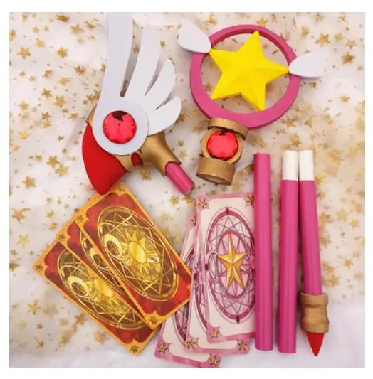 Волшебная карточка для девочек sakura star head Bird head staff Cardcaptor Sakura волшебная палочка высокого качества такая же, как и персонаж - Цвет: one stick