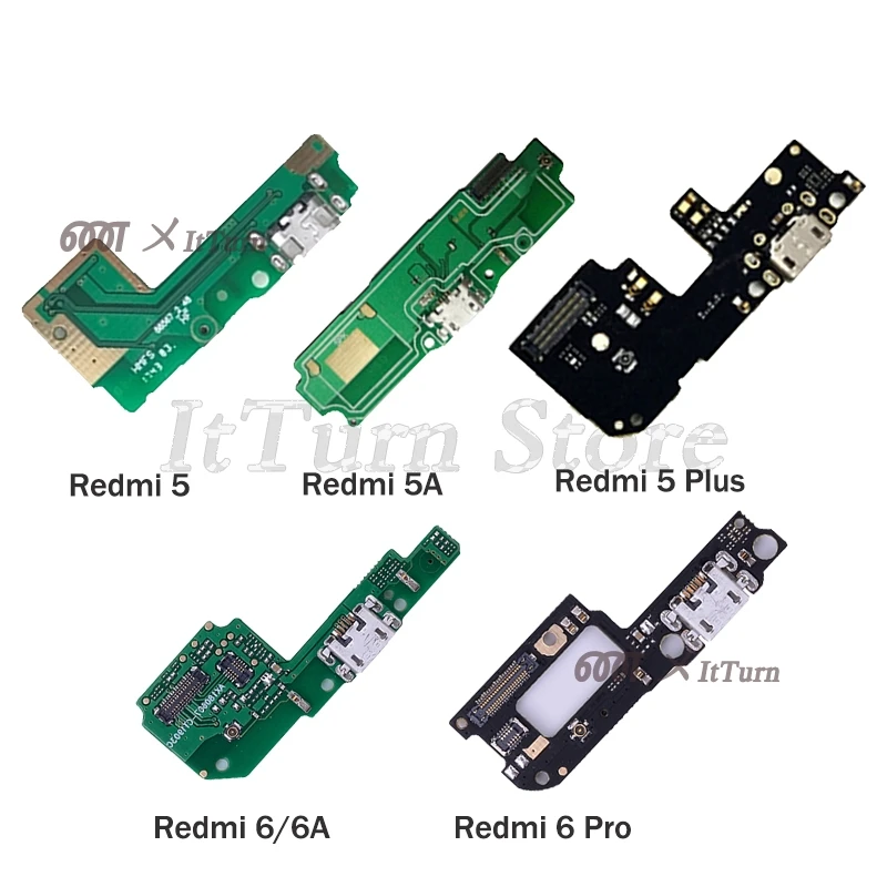 

USB Power Charging Port Charger Dock Connector Flex Cable For Xiaomi Mi Redmi 5 5A 6 6A Plus Pro Phone Parts