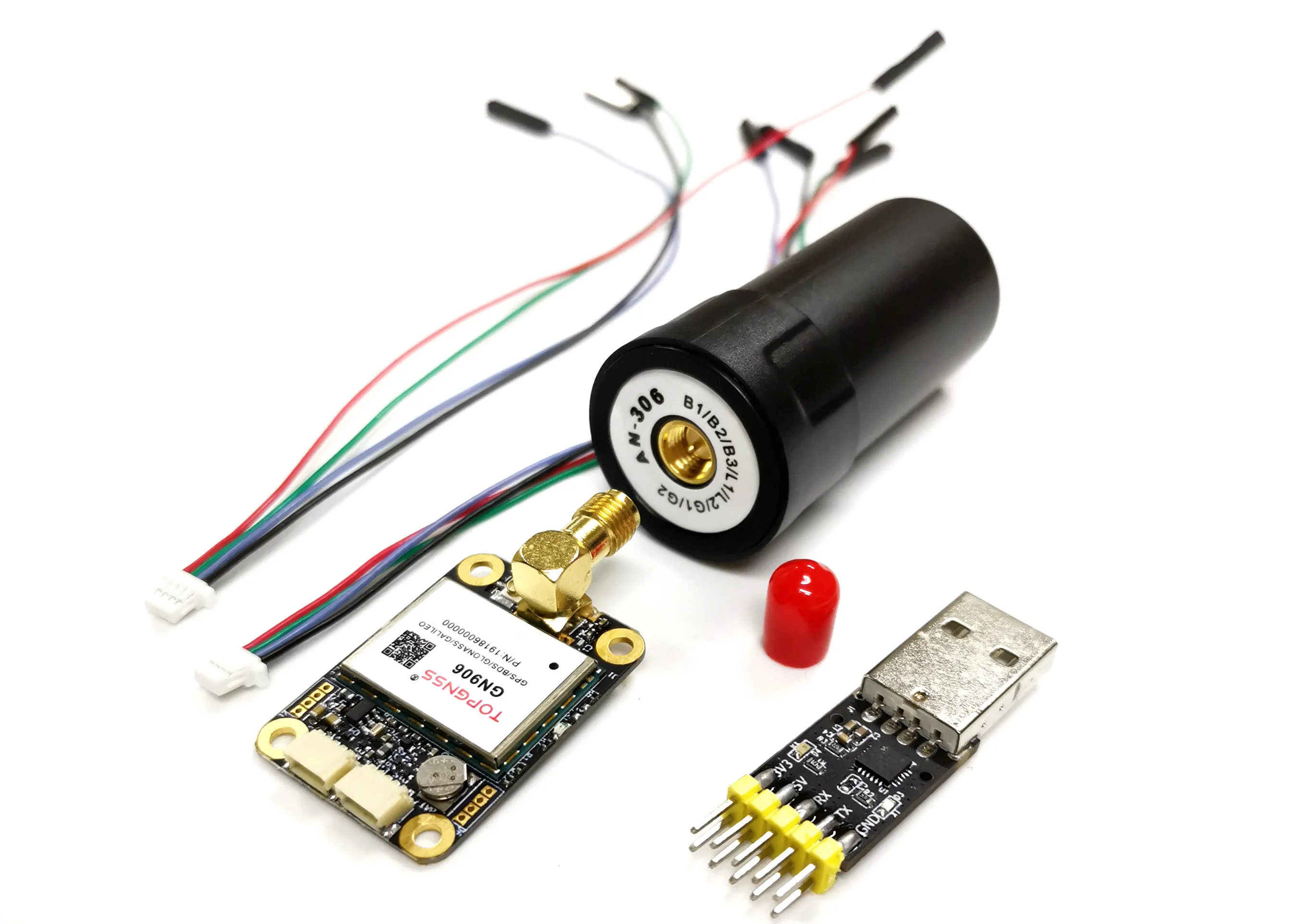 2 шт. RTK gps модуль 5 в GPS GLONASS GALILEO высокоточный дифференциал Сантиметр UART TTL уровень