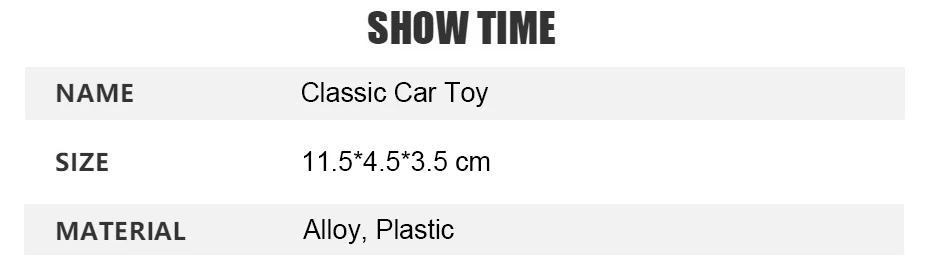 1:43 сплав классический автомобиль игрушка ретро модели автомобилей Литье под давлением модель автомобиля тянуть назад двери открывающиеся игрушки для детей