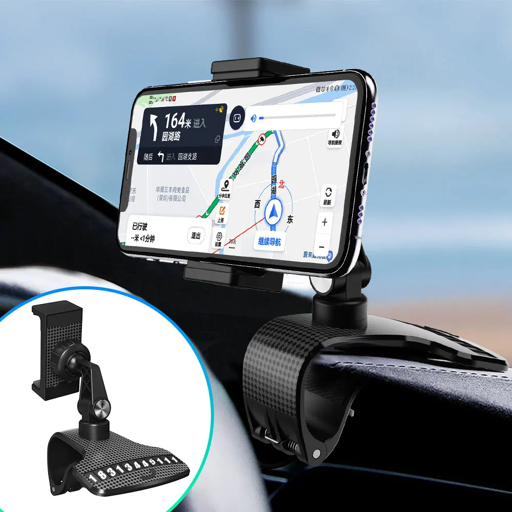 Universal Dashboard Car Phone Holder Easy Clip Mount Stand Gps Display Bracket Car Holder