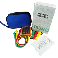 SM852B Phase Sequence Tester Indicator 3 Phase Rotation Tester Digital Phase Indicator Detector LED Meter 60V~600VAC Buzzer Bag 1