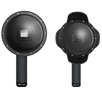 

Underwater Dome Port with Float Grip Waterproof Case Black Sunshade Lens Dome for Hero 7 6 5