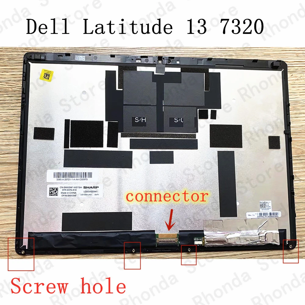  Inch 3:2 1920x1280 Nw3nf Matrix Lcd Screen For Dell Latitude 13 7320  7320 Laptop Tablet Pc Touch Assembly/touch Screen - Laptop Motherboard -  AliExpress