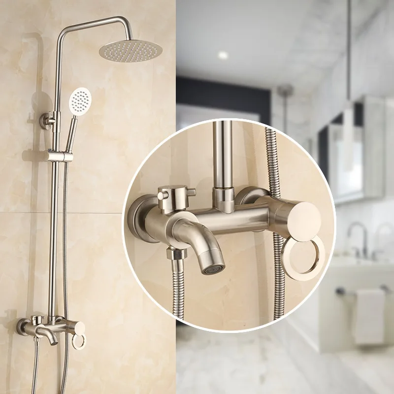 

Stainless Steel Wire Drawing Small Three Archives Shower Shower Suit Copper Get Wet In The Rain Flower Home And Abroad Use Bath