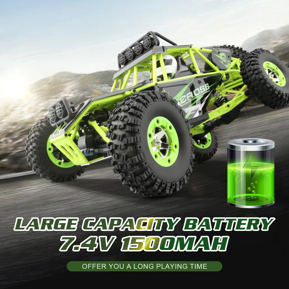 WlToys 12428 D7 1/12 RC автомобиль 2 4 г 4WD Buggy Crawler автомобиля 540 двигателя 50 км/ч Высокая
