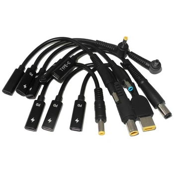 

1PC Type-C USB Female To DC Male Laptop Charger Power Adapter Converter Cable