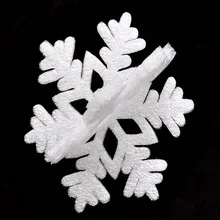 20 шт. DIY Пена белый поддельные снежинки для искусственный цветы новогодняя елка Подвески Висячие украшения окна