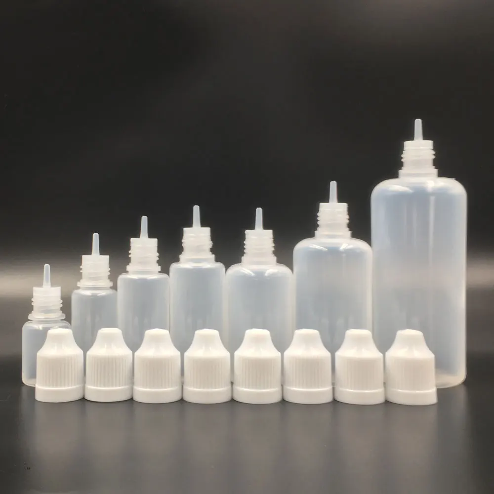 Капельница bottles_50 шт 30 мл пустые пластиковые LDPE с защитой от детей игольчатые бутылки Сжимаемый горшок - Цвет: Белый
