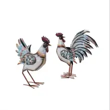 Американский кантри Ретро креативное животное курица форма кованого железа украшения сада торговый центр украшение двора