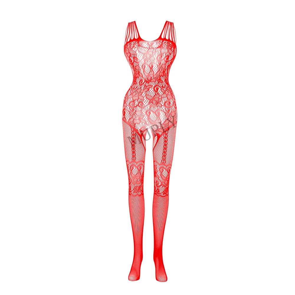 Black Bodystocking Fishnet Sheer Mesh Bodysuit Sexy Leotard Sex Clothes Open Crotch Mesh Flower Hot Stocking On The Body