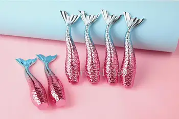 

10-100PCS 3ml/g Pink Blue Gradients Mermaid Lip Glaze Bottle Empty Gloss Tube Bottle Lipgloss Tube Lip Gloss Cosmetic Container