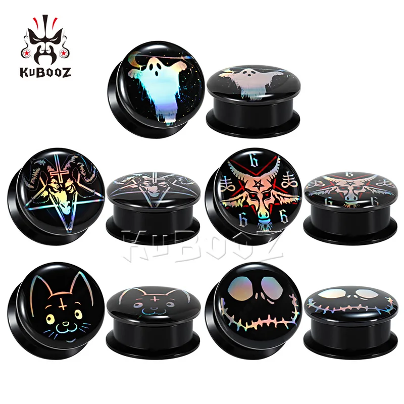 KUBOOZ Gemmed Boucles D'oreilles En Forme De Fleur En Acier