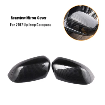 

Car Rearview Mirror Side Molding Cover Trim Side Wing Rearview Mirror Cover for 2017 Up Jeep Compass Car Exterior Accessories