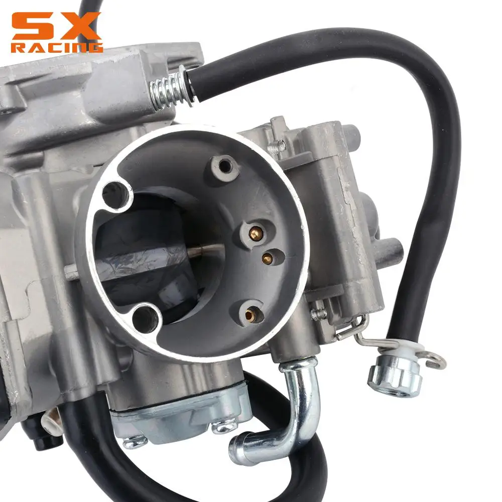 Мотоцикл PD36J 36 мм Carb Карбюратор дроссельной заслонки база крышка резиновая прокладка для Kawasaki ATV KFX400 KFX 400 2004 2005 2006 алюминий